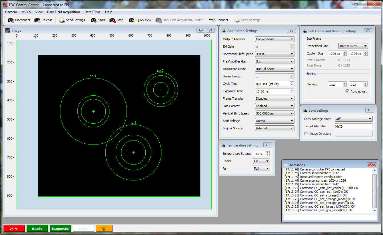 Image Focal Plane Imager GUI