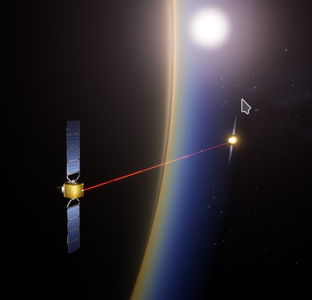 Image Laser Link Satellites